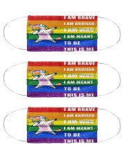 lgbt unicorn mas Cloth Face Mask - 3 Pack front