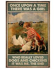 farm dogs and chickens poster 11x17 Poster front
