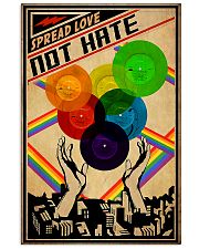 lgbt Vinyl Love not hate 11x17 Poster front