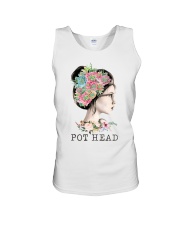 garden pot head girl Unisex Tank tile