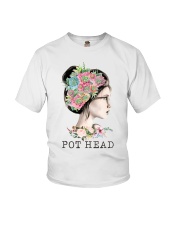 garden pot head girl Youth T-Shirt tile