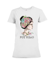 garden pot head girl Premium Fit Ladies Tee tile