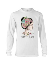 garden pot head girl Long Sleeve Tee tile