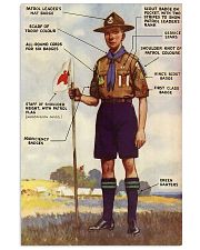 scout uniform anatomy 11x17 Poster front