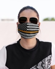 Dispatcher pray us flag mas Cloth Face Mask - 3 Pack aos-face-mask-lifestyle-02
