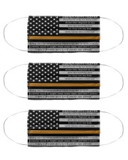 Dispatcher pray us flag mas Cloth Face Mask - 3 Pack front