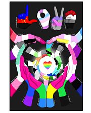 lgbt hand love poster 11x17 Poster front