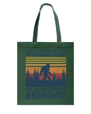 bigfoot retirement plan finding Tote Bag tile
