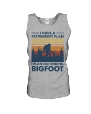 bigfoot retirement plan finding Unisex Tank tile
