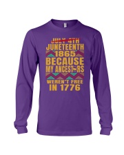 black independence Long Sleeve Tee tile