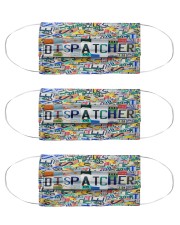 dispatcher plate mas Cloth Face Mask - 3 Pack front