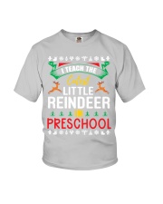 pre-k teacher cutest Little Reindeer lqt ngt Youth T-Shirt tile