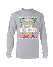 pre-k teacher cutest Little Reindeer lqt ngt Long Sleeve Tee tile