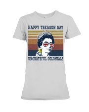 Independence Day Elizabeth II happy treason day Premium Fit Ladies Tee tile