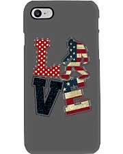 love us flag bigfoot Phone Case tile