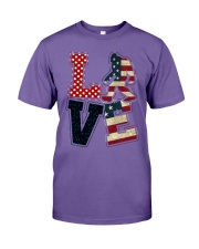love us flag bigfoot Premium Fit Mens Tee tile