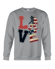 love us flag bigfoot Crewneck Sweatshirt tile