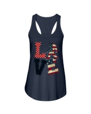 love us flag bigfoot Ladies Flowy Tank tile