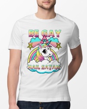 lgbt be gay hail satan Classic T-Shirt lifestyle-mens-crewneck-front-13