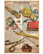 Scrapbook text watercolor 11x17 Poster front