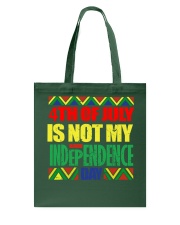 black 4th of july independence Tote Bag tile