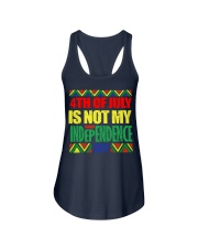 black 4th of july independence Ladies Flowy Tank tile