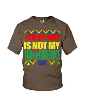 black 4th of july independence Youth T-Shirt tile