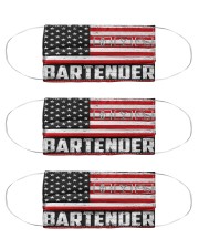 bartender us flag mas Cloth Face Mask - 3 Pack front
