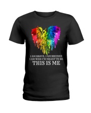 lgbt dragon this is me Ladies T-Shirt tile