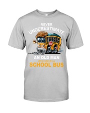 school bus driver old man never underestimate Classic T-Shirt tile