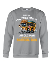 school bus driver old man never underestimate Crewneck Sweatshirt tile