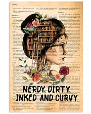 reading tattoo nerdy dirty poster 11x17 Poster front