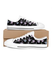 sign language shoe Men's Low Top White Shoes inside-right-outside-right
