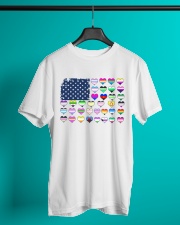 lgbt us flag genders Classic T-Shirt lifestyle-mens-crewneck-front-3