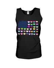 lgbt us flag genders Unisex Tank tile