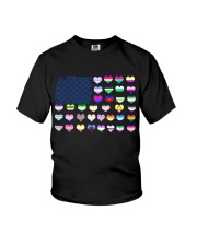 lgbt us flag genders Youth T-Shirt tile