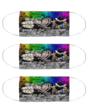 peace-love-kindness-hands-black-lgbt-mas Cloth Face Mask - 3 Pack front