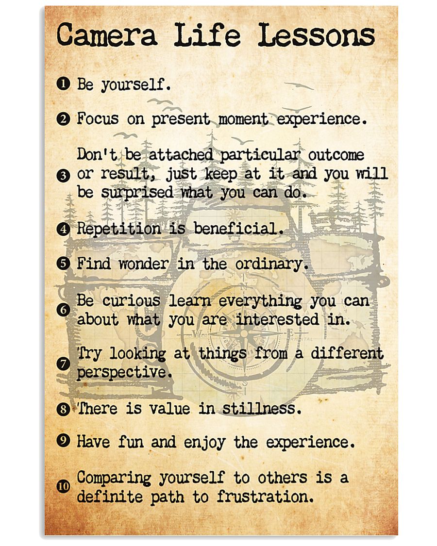 camera-life-lesson 11x17 Poster