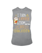 teacher turn coffee zoom into education Sleeveless Tee tile