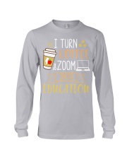 teacher turn coffee zoom into education Long Sleeve Tee tile
