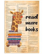 giraffe read more 11x17 Poster front