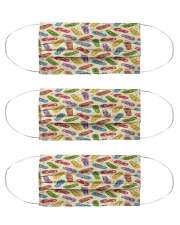 flip flops pattern mas Cloth Face Mask - 3 Pack front