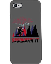 bigfoot sasquatin it american flag veteran Phone Case tile