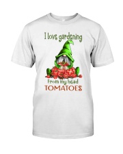 gnomes I love gardening from head tomatoes Classic T-Shirt front