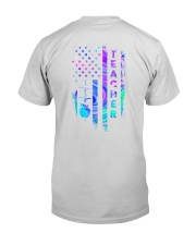 teacher flag neon Premium Fit Mens Tee tile