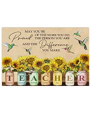 teacher 2 acronym sunflower 17x11 Poster front