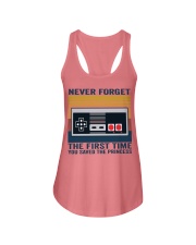 game never forget the first time Ladies Flowy Tank tile