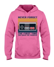 game never forget the first time Hooded Sweatshirt tile