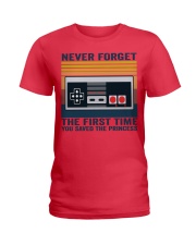 game never forget the first time Ladies T-Shirt tile
