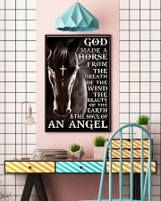 god made a horse from the breath pt lqt nna 11x17 Poster lifestyle-poster-6